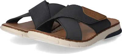 Produktbild von RIEKER Herren Pantolette blau Kunstleder - Größe: 45