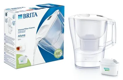 Productafbeelding van Brita Waterfilterkan Aluna Cool White (1 stuk)