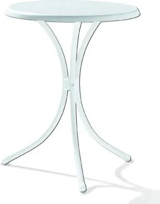 Produktbild von Bistrotisch >100/W KT< in Marmor weiß, mecalit®-PRO - 72x60cm (HxD)
