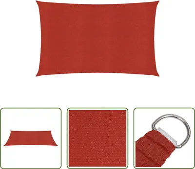 Produktbild von The Living Store Sonnensegel 160 g/m² Rot 3x6 m HDPE