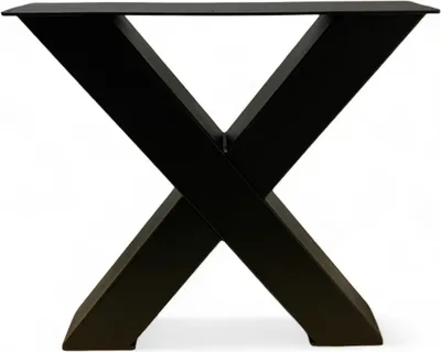 Immagine prodotto di Gambe del tavolo profilo X 12x12cm, 74x71cm nero