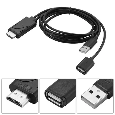Produktbild von 2in1 USB-Buchse auf HDMI-Stecker HDTV-Adapter für IOS8.0 Android PhonRSDE 7562S