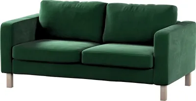Produktbild von Dekoria Bezug für Karlstad 2-Sitzer Sofa nicht ausklappbar, grün, Sofahusse, Karlstad 2-Sitzer
