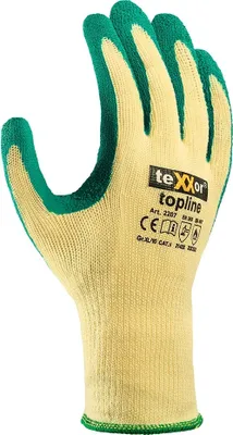 Obrázek produktu pro teXXor hrubé pletené rukavice polyester žlutá/zelená-9
