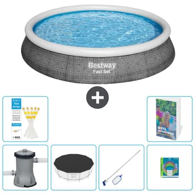 Imagen del producto de Bestway Fast Set, piscina redonda - 396 x 84 cm - 5 piezas, modelo S299