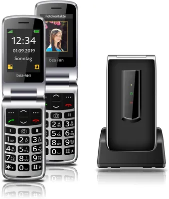Produktbild von Beafon SL495, Analoges Telefon, Kabelgebundenes Mobilteil, Freisprecheinrichtung, 250 Eintragungen, Anrufer-Identifikation, Schwarz