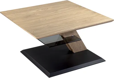 Produktbild von Funktionstisch Celie 75x75x45 höhenverstellbar Wildeiche Bianco 16240