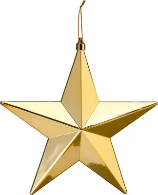 Produktbild von Stern gold matt / glänzend 30 cm