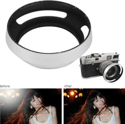 Immagine prodotto di Paraluce universale portatile cavo in lega di alluminio, colore argento, 55 mm