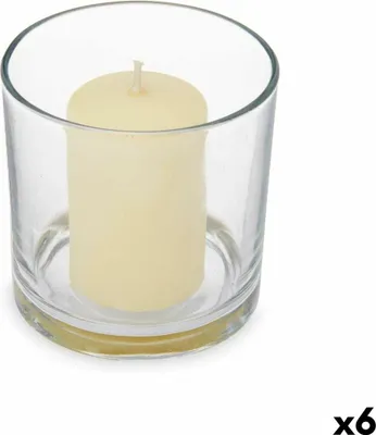 Obrázek produktu pro Vonná svíčka 10 x 10 x 10 cm (6 kusů) Vanilkový kelímek