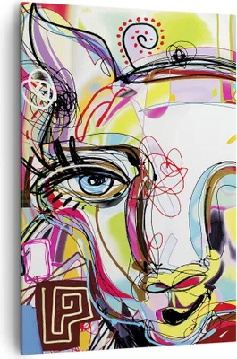 Produktbild von Bild auf Leinwand - Leinwandbild - Einteilig - Abstraktion modern - 70x100cm - Wand Bild - Wanddeko - Wandbilder - Leinwanddruck - Wanddekoration - Leinwand bilder - Wandbild - PA70x100-4011