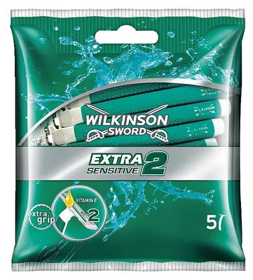 Obrázek produktu pro Jednorázový holicí strojek Wilkinson Extra 2 Sensitive 5 kusů v balení po 6 kusech
