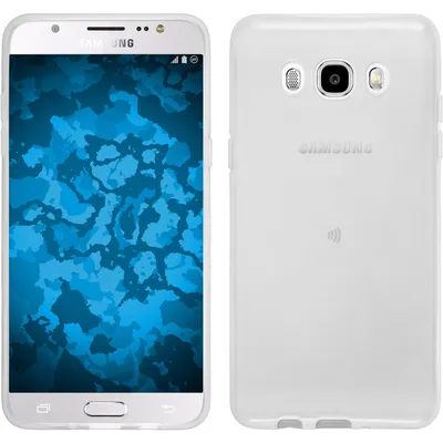 Produktbild von PhoneNatic Case kompatibel mit Samsung Galaxy J5 (2016) J510 - Crystal Clear Silikon Hülle transparent + 2 Schutzfolien