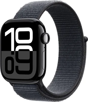 Produktbild von Apple Watch Serie 10 42mm AC / Jet Black SL / Tinte S / M Mwg3QF / A EU  Apple
