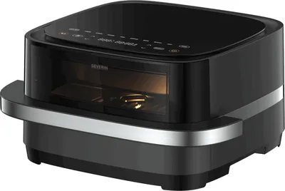 Severin S-Fry Pizza & More Heißluftfritteuse FR 2464 schwarzsilber