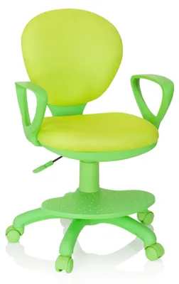 Produktbild von hjh OFFICE Kinderdrehstuhl KID COLOUR Schreibtischstuhl für Kinder höhenverstellbar mit Armlehnen Stoff