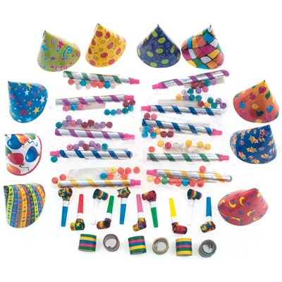 Image de Set de fête « Boîte colorée » pour anniversaire d'enfants pour 10 personnes