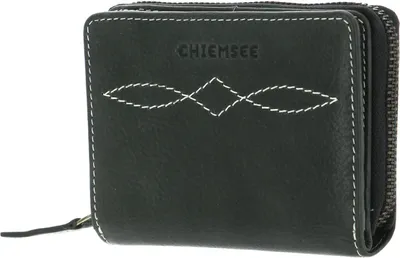 Image de CHIEMSEE Cuir porte-monnaie Leather Wallet Black noir
