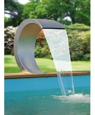 Immagine prodotto di UBBINK Mamba Led stainless steel waterfall for all types of pools - Integrated 20 blue LED lighting