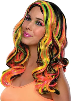 Produktbild von Mottoland Faschingskostüm Multi Streaks Wig, Größe STD, Farbe original