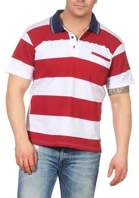 Produktbild von Herren Polo Shirt mit Brusttasche; Rot M