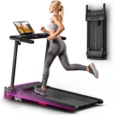 Produktbild von Sportstech Laufband sProRun | 12 km/h Treadmill | 9% manuelle Steigung, KI-generiertes Bild