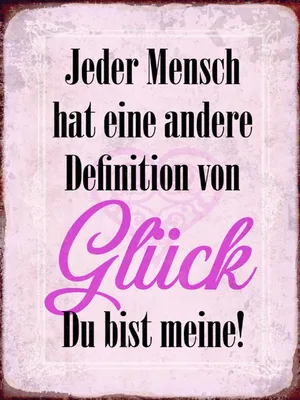 Produktbild von vianmo Holzschild 40x30 cm Glück du bis meine