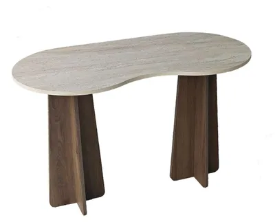 Image de CALICOSY - Bureau avec plateau de forme organique L120 cm COMO