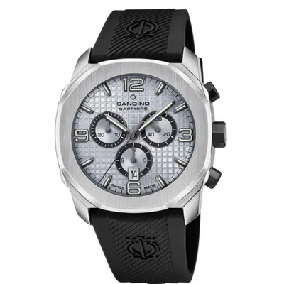 Produktbild von Candino Herren Chronograph Uhr Sport Sport Kautschuk Armbanduhr schwarz UC4774/3