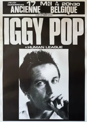 Productafbeelding van Iggy Pop - Concert in België, 1979 - Poster - 60x86 cm