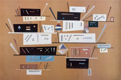 Produktbild von Wassily Kandinsky Kunstdruck Bild - Komposition 1940 (80 x 120 cm)