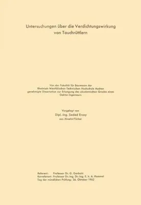 Obrázek produktu pro Untersuchungen über die Verdichtungswirkung von Tauchrüttlern