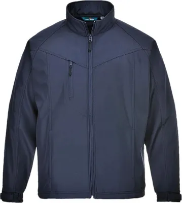 Produktbild von Portwest Oregon Herren Softshell Jacke Dunkelblau 4XL