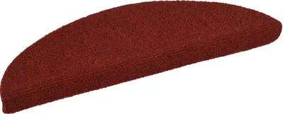 Obrázok produktu pre vidaXL Podložky na kroky Samolepiace 15 ks 56x17x3 cm Bordeaux červená Polokruhové