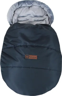 Produktbild von BABYLUX Fußsack Winterfußsack Kinderwagenfußsack Babyfußsack Kinderwagen "Cozy" K26 - Schwarz / Grau