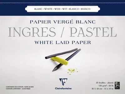 Produktbild von Clairefontaine 3329680964844, Kunstdruckpapierblock, 130 g/m², 25 Blätter