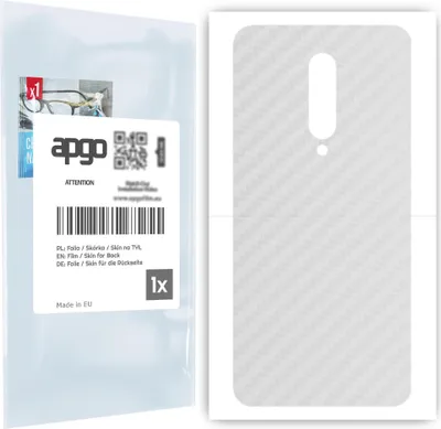 Produktbild von apgo Rückseite Schutzfolie für OnePlus 7 Pro 5G -  Hinten Schutzfolie Carbon Transparent (durchsichtig), Rückseite Folie schützt vor Kratzern und Fingerabdrücken