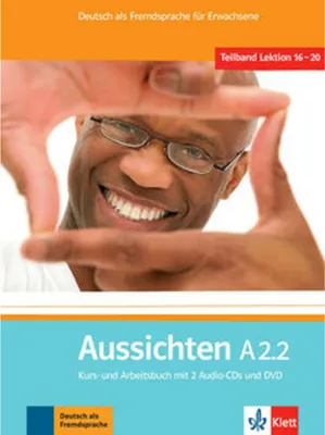 Obrázok produktu pre Aussichten. Teilband A2.2: Kurs- und Arbeits-/Materialienbuch mit 2 Audio-CDs und DVD