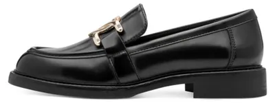 Produktbild von MARCO TOZZI Damen Slipper Loafer mit herzförmiger Zierschnalle 2-24307-47, Größe:40 EU, Farbe:Schwarz