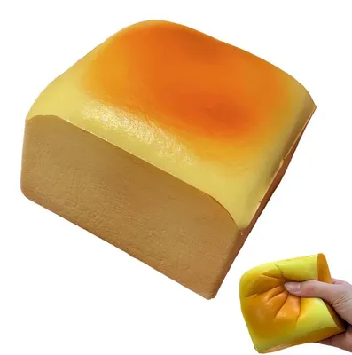Produktbild von Toast Squishy Slow Rising, Quetschspielzeug, Weiches Brot Stressabbau Spielzeug, Realistisches Squishy Brot Anti Stress Spielzeug