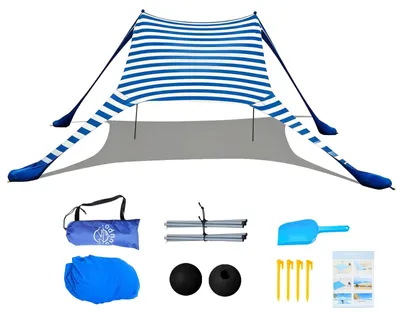 Produktbild von Strandzelt 2 x 2,1 m - Pop-up mit UV-Schutz 50+ - Winddicht - Tragbar