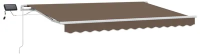 Obrázek produktu pro Stahovací markýza Taupe 500 × 300 cm Látka a hliník