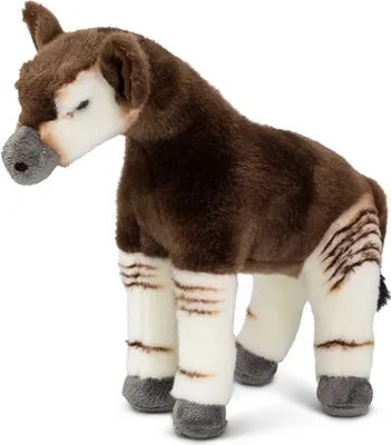 Produktbild von Animigos Realistisches Okapi Kuscheltier 32 cm, allergikerfreundlich aus Polyacryl Polyester