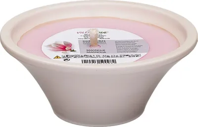 Produktbild von Villa Verde Duftkerze in Keramikschale Magnolie, Höhe: 8 cm, Ø 18 cm