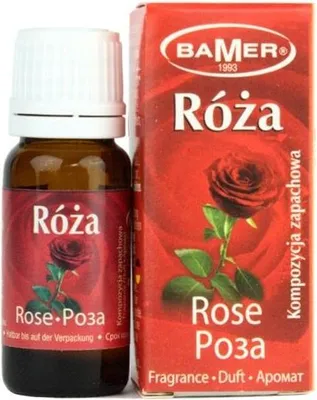 Zdjęcie produktu dla BAMER | Naturalny Olejek Eteryczny Róża 7 ml – Aromaterapia, Zapach do Świec i Sauny – Idealny na Katar i Kaszel