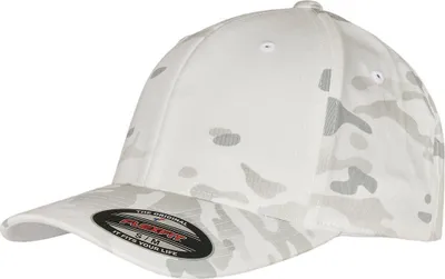 Productafbeelding van Flexfit baseballpet van Yupoong, model RW7686 (maat S/M), met een alpiene camouflageprint