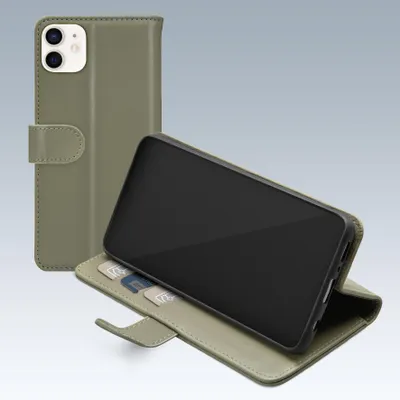 Produktbild von Mobilize Premium Gelly Wallet iPhone 12 Hülle Klapphülle Geldbörse - Grün