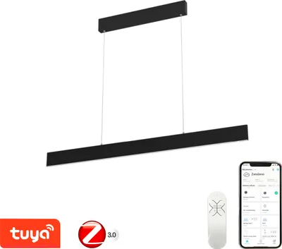 Obrázek produktu pro Immax NEO LISTON Smart závěsné svítidlo, 118cm 18W černé Zigbee 3.0