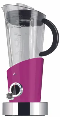 Produktbild von Bugatti Italy Vela, Tischplatten-Mixer, Eis-Crusher, 400 W, Lila, Edelstahl, Transparent