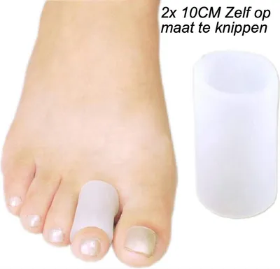 Produktbild von CHPN – Zehenspreizer – Zehenspreizer – 2 Stück – zuschneidbar – Silikon – Zehenspreizer – schmerzhafte Zehen – Zehenschmerzen – Zehenschwielen – Fußgesundheit – schmerzhafte Füße – Zehen auseinander – Zehenkappe